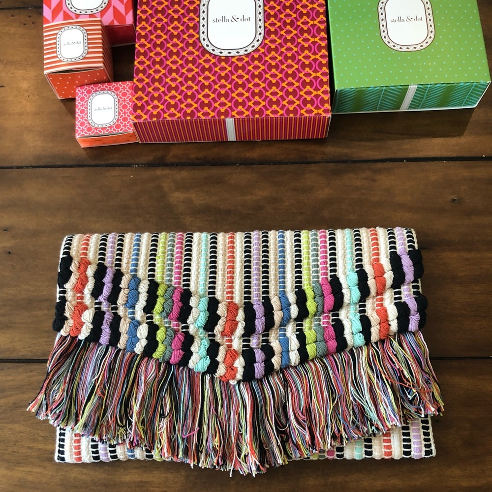 Stella & Dot Multicolor Clutch